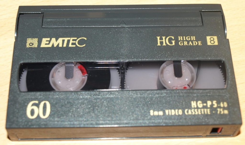 Cassette Vidéo 8 ou Digital 8 ou 8 mn